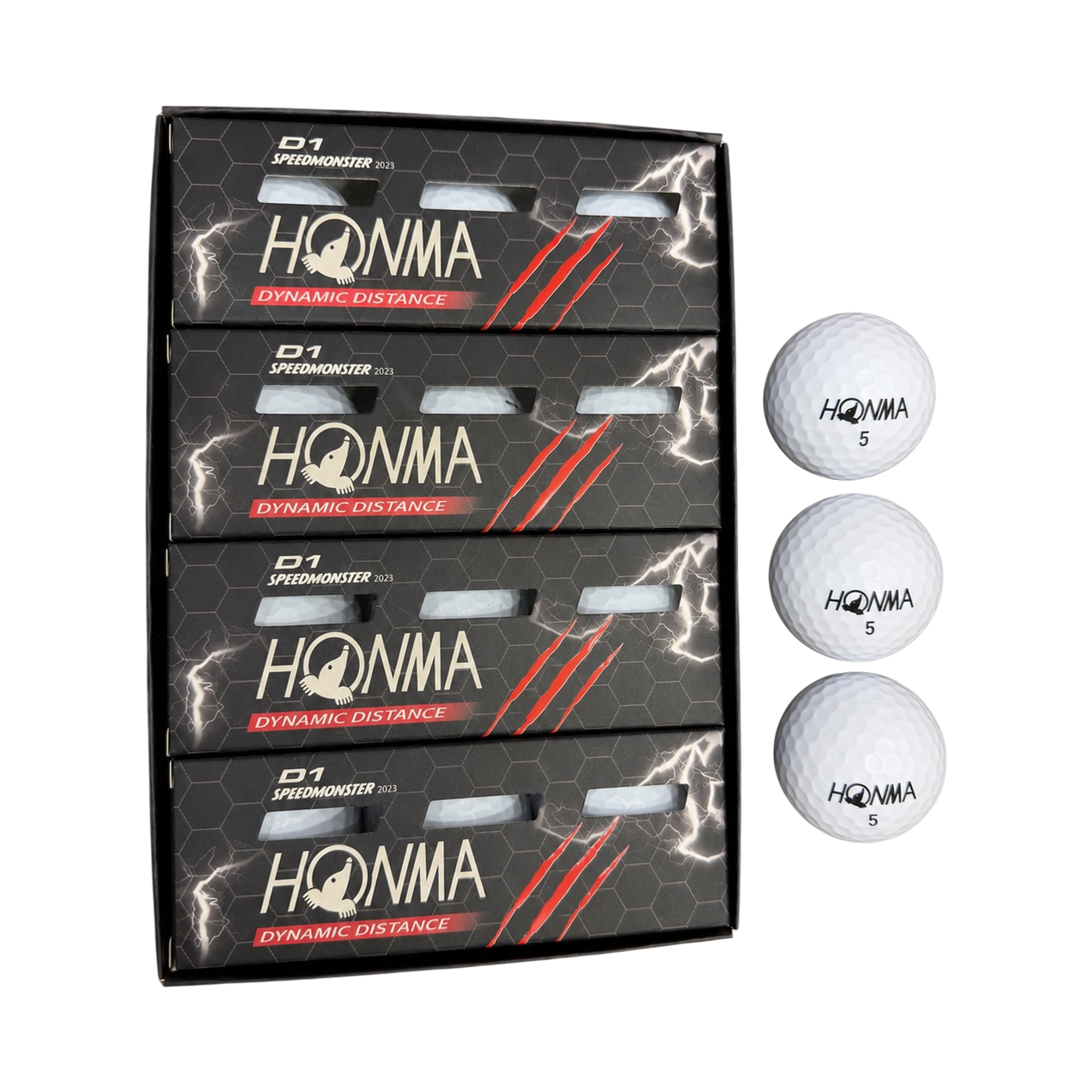 Honma D1 Speedmonster набор из 12 мячей